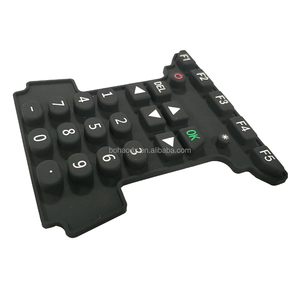 Op maat gemaakte geleidende 3x4 siliconen toetsenbord OEM ODM service voor industriële en medische apparaten - Product Image 4