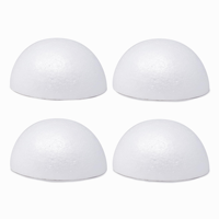 Arrangement floral en soie blanche de haute qualité pour la décoration de gâteaux en demi-boule de mousse pour enfants, pour Noël, les mariages et les fêtes