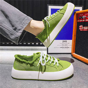 Chaussures en toile DA pour hommes, coupe basse, respirantes, antidérapantes, résistantes à l'usure, à lacets, semelle épaisse - Product Image 1