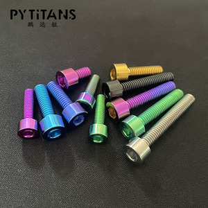 Nhà Máy Bán Hàng Trực Tiếp Gr5 Titan Bu Lông M6 Bu Lông Vít Mtb Đường Xe Đạp Allen Key Vuông Đầu Vít Bằng Pytitans - Product Image 5