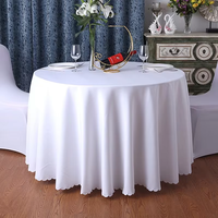 Tissu velours Spandex matériel nappe ronde adapté aux événements de mariage Banquet Bar Restaurant fête nappe à manger