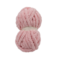 Premium Chunky Chenille Yarn 2cm for Hand Knitting and Crochet Projects in Solid Colors