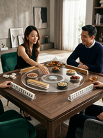 Transparenter Acryl-Drehteller 12 & 14 Zoll – Ideal für Spieltische & Mahjong – Individuell anpassbare drehbare Servierplatte