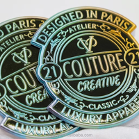 Impression d'étiquettes de transfert thermique personnalisées en gros d'usine, impression DTF, patchs pour vêtements, étiquettes en TPU gaufrées douces pour vêtements
