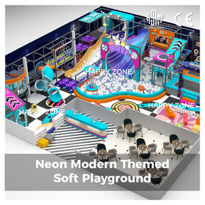 Parque de Juegos Modular de Lujo con Certificación Nórdica de Seguridad para Niños Pequeños, Equipo de Juego Suave para Áreas de Actividades Familiares Profesionales - Product Image 1