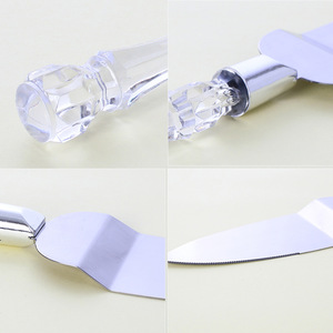 Juego de 2 Utensilios de Acero Inoxidable para Pizza y Pan: Cuchillo y Pala Triangular para Pastel, Herramientas para Hornear - Product Image 3