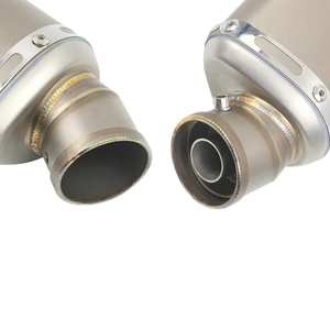 Silenciador de Escape Universal para Motocicleta de Acero Inoxidable de 51 mm, Tubo de Escape de 310, 370, 440 mm, 100cc-<span class=keywords><strong>1000cc</strong></span>, <span class=keywords><strong>ATV</strong></span>, GP, Scooter para Fz6, Pcx125 - Product Image 6
