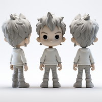 Fait sur mesure 3D PVC Anime Action Figure Jouets Statue En Plastique Mini Figurines Humaines
