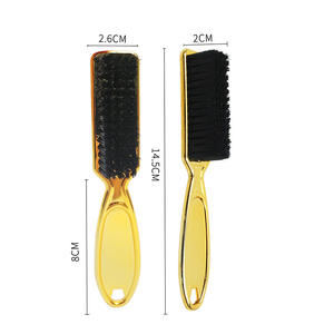 Cepillo para Peinar el Cabello con Logotipo Personalizado, Estilo Retro, Electrochapado, Peine para Barba de Colores, Cepillo para Limpiar el Cabello Despeinado para Peluquería - Product Image 4