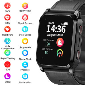 <span class=keywords><strong>Montre</strong></span> connectée médicale avec pompe à air, mesure de la pression artérielle, réseau 4G, positionnement, ECG, fréquence cardiaque 24h/24, détection à distance, santé, sommeil, SOS - Product Image 5