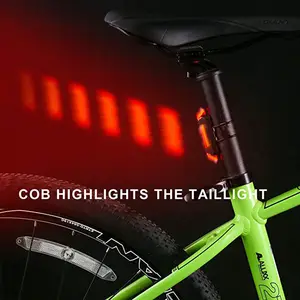 עמיד למים 3 LED MTB אופני אופניים אחורי זנב אור אדום מנורת USB להטעין אופניים אורות אופניים אבזרים