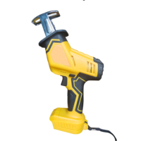 Scie sauteuse sans fil 20V à moteur à balais, scie sabre électrique portable avec 4 lames pour la découpe du bois, du métal et du PVC
