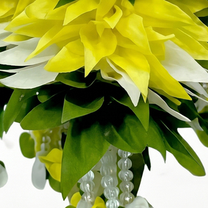 Artificial Yellow <b>White</b> Flower Garland Decorative <b>Hanging</b> Toran for Wedding Festival Home Temple Door Decoration - Product Image 3