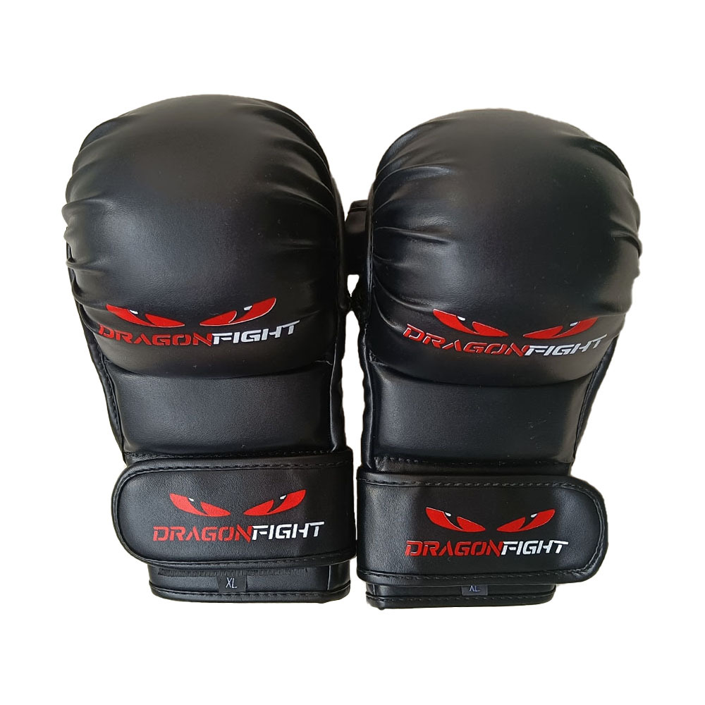 Power Punch Customized Boxing Fighting MMA Gloves PU Leather MMA Sparring Gloves