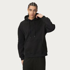 Fabricante de Sudaderas H5441, Sudaderas Personalizadas al por Mayor, Color Sólido, 350 Gsm, Mezcla de Algodón, Forro Polar, Sudaderas Unisex - Product Image 4