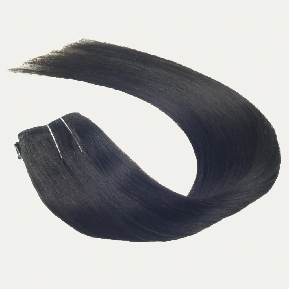 Großhandel Fabrik preis Lager schnelle Lieferung doppelt gezogen Jungfrau Remy Clip in Haar verlängerungen echtes menschliches Haar