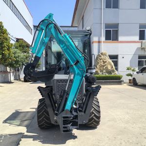 <span class=keywords><strong>Mini</strong></span> excavatrice hydraulique de chargeur de <span class=keywords><strong>pelle</strong></span> rétro pour de petites fermes avec la conception remorquable - Product Image 6