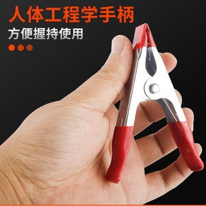 Abrazadera de resorte metálica Wantu de 500 mm, herramienta de sujeción de hierro no ajustable para carpintería y uso en oficina, con diseño de marco en A recubierto. - Product Image 3