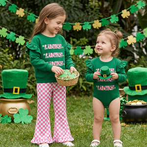 Ensemble de vêtements d'automne pour bébés et enfants, sweat à capuche et pantalon de jogging à motifs de dindes, citrouilles et feuilles - Product Image 6