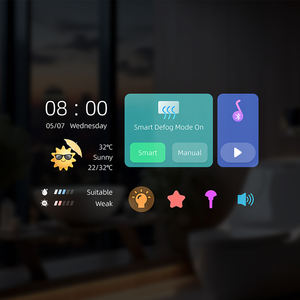 Espejo LED Inteligente Moderno sin Marco con Pantalla Táctil Android, Desempañado por IA, Música Bluetooth y Estación Meteorológica para Renovación del Hogar - Product Image 6