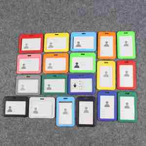 Card Holder, Sliding Holder Abs Work Badge Sleeve for Office, School, Factory, Id Credit Cards, Proximity Key Cards - Product Image 5