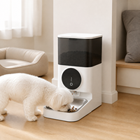 Distributeur automatique de nourriture pour animaux de compagnie intelligent à commande à distance par application, grande capacité de 4 L, pour chats et chiens, vente chaude