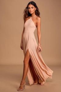 Nouveau Design WomenAbsolutely Breathtaking Blush Pink Maxi Dress <span class=keywords><strong>Robe</strong></span> de <span class=keywords><strong>Demoiselle</strong></span> <span class=keywords><strong>d</strong></span>'<span class=keywords><strong>Honneur</strong></span> - Product Image 4