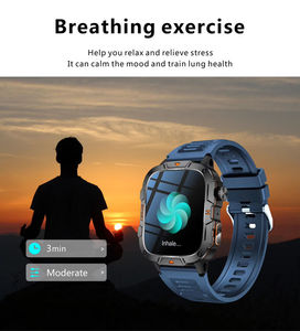 Montre connectée de sport en plein air QX12, Bluetooth, moniteur de fréquence cardiaque, étanche, écran TFT, montre connectée - Product Image 3