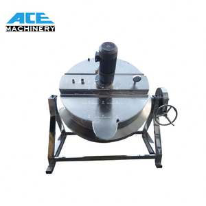 Chaudière à vapeur inclinable électrique Ace 200 Lt 50L 200L 300L Atau avec mélangeur double et hachoir - Product Image 2