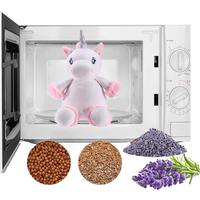 Peluche chauffante et parfumée à la lavande, éléphant, four à micro-ondes, jouet créatif OEM avec graines de lin et lavande