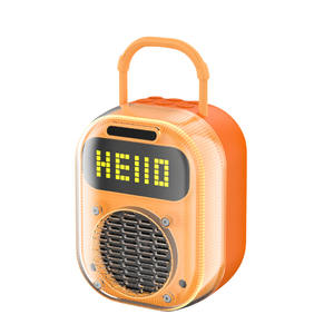 Mini haut-parleur actif portable, taille spéciale de la paume de la main, LED RVB 5W, <span class=keywords><strong>radio</strong></span> <span class=keywords><strong>FM</strong></span> étanche, écran d'horloge pour home cinéma, <span class=keywords><strong>ordinateur</strong></span> - Product Image 6