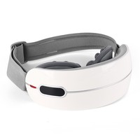 Masseur oculaire intelligent chauffant et pétrissant avec contrôle de la minuterie, simulation de main humaine et points d'acupression pour soulager la fatigue oculaire, utilisation à domicile/bureau