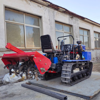 Traktor Pertanian Mini Crawler Rotary Cultivator Multifungsi Mesin Diesel 60HP - Keamanan & Produktivitas Tinggi