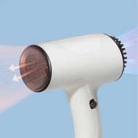 Sèche-cheveux sans fil 1000W haute puissance, lumière bleue, ions négatifs, rechargeable et portable, double usage maison et voyage, pratique