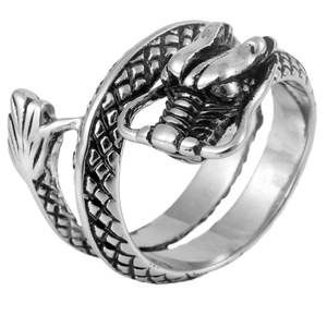 Yunnique – bague Dragon en or pour hommes, style Punk, bijoux du zodiaque animal, cadeau - Product Image 5