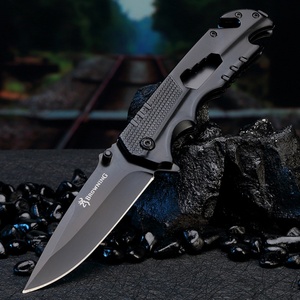 Couteau pliant d'extérieur personnalisable en acier inoxydable 5Cr13 avec manche en acier pour le camping, la survie et la chasse – Prise en charge OEM disponible - Product Image 2