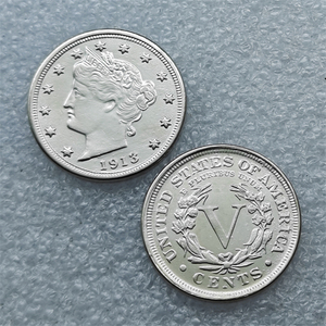 Monete commemorative degli Stati Uniti del 1913-P da 5 centesimi di dollaro, "Liberty V Nickel", regali, decorazioni per la casa - Product Image 1