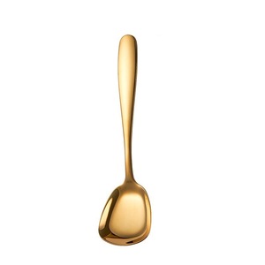 Cuchara Cuadrada Profunda de Acero Inoxidable 304 con Fondo Plano, Cuchara de Mango Corto para Adultos, Utensilio de Cocina Viral, Cuchara para Alimentar Bebés y Niños Pequeños - Product Image 5