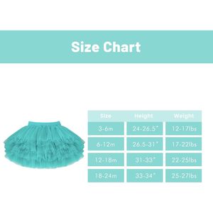 Falda pantalón elástica y transpirable de tul con volantes para bebé niña, cubrepañal, 3-24 meses - Product Image 5