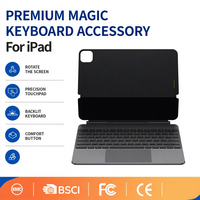 Coque de clavier magique OEM personnalisée avec connecteur intelligent Pogo Pin pour iPad 10.2/10.9/11/12.9/13 pouces, Housse à connexion directe, Vente directe usine
