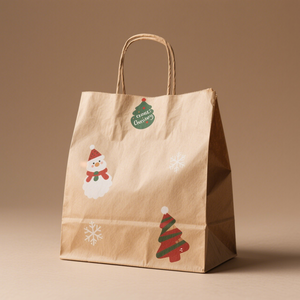 Sacs cadeaux en papier kraft personnalisés avec logo imprimé en gros pour bougies, artisanat, cadres photo, emballage - Product Image 2