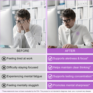 Acentiallabs siêu vá tinh thần tập trung vá phân hủy sinh học Lớp trên cùng tập trung các bản vá lỗi cho người lớn tập trung sâu hỗ trợ sức khỏe tập trung - Product Image 4