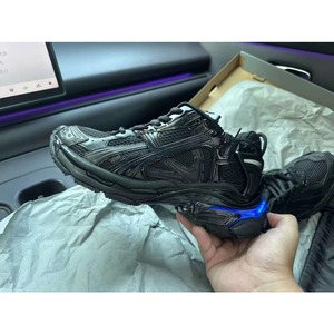<b>Runner</b> Led <b>Black</b> Cow Leather Upper Genuine Leather Outsole Sports Shoes Casual High Quality Breathable Sneakers Walking Running - Product Image 1