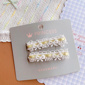 Pince à cheveux en dentelle ligne florale Niche Style pastoral <span class=keywords><strong>Frange</strong></span> latérale Pince à cheveux cassée Casque Fille Larmes Dentelle Ruban Pince à cheveux - Product Image 3