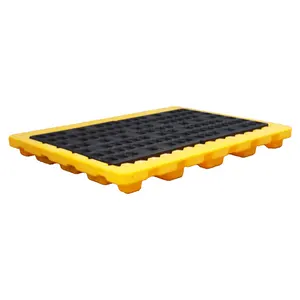 Standard Size Large Durable 4 Way Entry 2 1100 Litre IBC Spill Containment Pallet Bund For Outdoor Use
