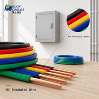 Fil électrique BV à âme en cuivre, isolé en PVC, câble de construction à code couleur pour la construction de maisons et l'installation électrique