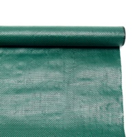 Rouleau de toile tissée 100 % PP verte anti-mauvaises herbes, tissu anti-UV, couverture de sol agricole, tapis de contrôle des adventices