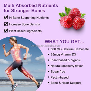 Gomme di Calcio + D3 Integratori Naturali per la Salute di Ossa e Denti Vitamina D3 Masticabile Supporto Immunitario - Product Image 2