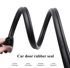 Flexibele Pvc/Epdm Auto Deur Rubberen Afdichting <span class=keywords><strong>Strip</strong></span> Trim Met Zijlamp Voor Auto 'S, Boten, Rvs, Vrachtwagens, Auto Weer Striping Rand Protector - Product Image 4