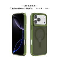 Coque de téléphone portable magnétique antichoc en TPU+PC mat Vkoo pour iPhone 17 16 15 14 Pro Max, emballage en sac OPP